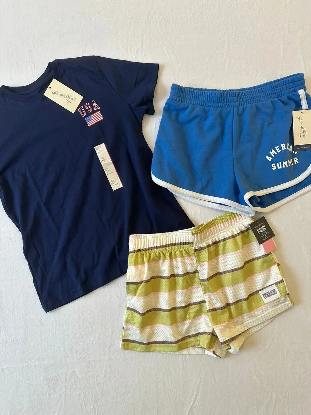 Target Summer Lounge Bundle XS USA Tee Blue Dolphin Shorts Grayson Threads NWT - Picture 1 of 4